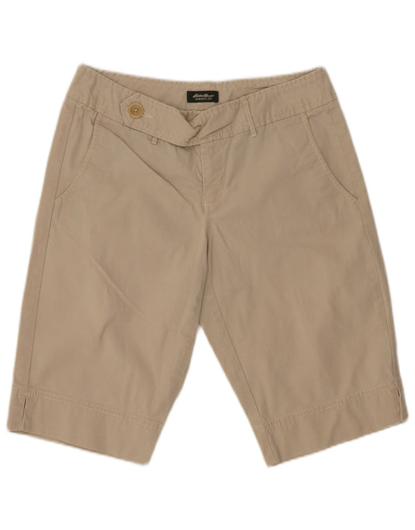 EDDIE BAUER Γυναικείο σορτς Chino Vashon Fit US 2 XS W28 Μπεζ βαμβακερό