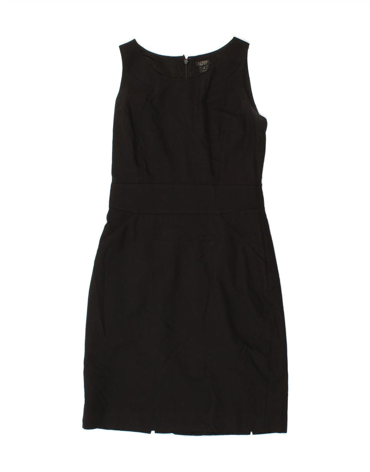 J. CREW Womens Sleeveless Sheath Dress US 4 Small Black Wool Vintage J. Crew and Second-Hand J. Crew from Messina Hembry 