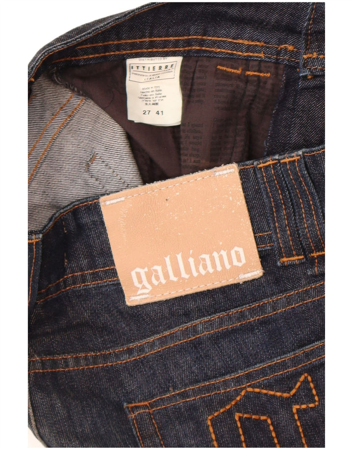 Galliano Γυναικεία Slim Jeans W27 L36 Navy Blue Cotton Designer