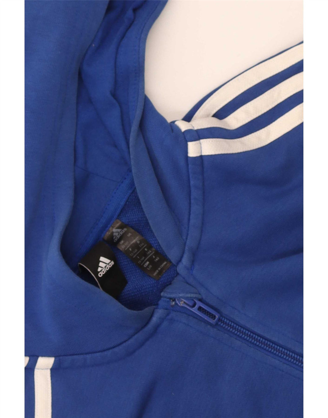 Adidas Boys Zip Hoodie πουλόβερ 13-14 ετών μπλε