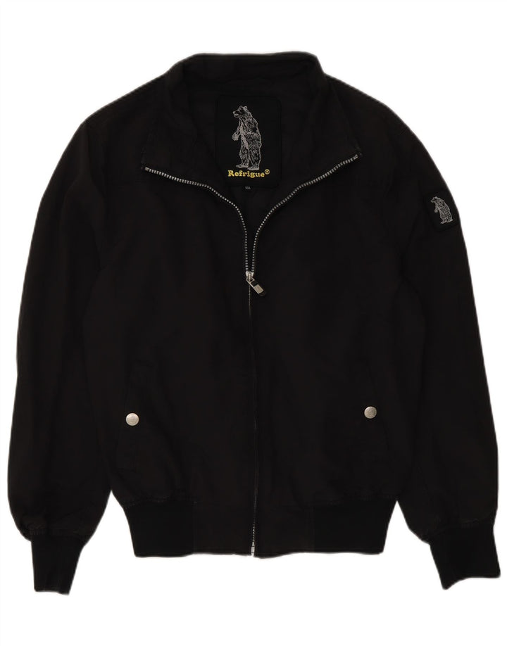 Refrigue Boys Bomber Jacket 13-14 Years Black Nylon
