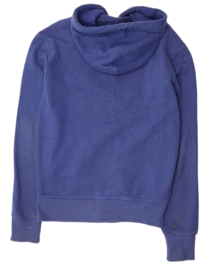 Ανδρικό πουλόβερ με κουκούλα με φερμουάρ Superdry Μικρό μπλε βαμβακερό