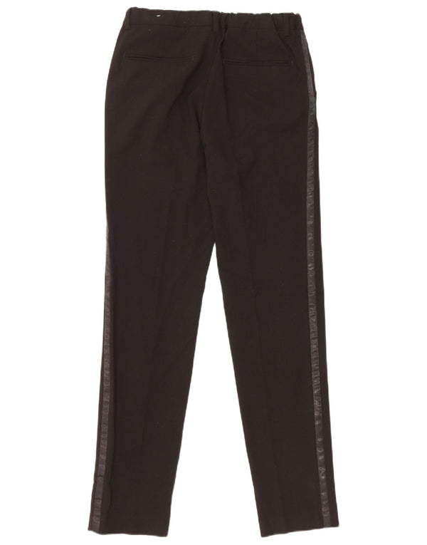 Zara Boys Straight παντελόνι Chino 13-14 ετών W28 L29 Μαύρο πολυεστέρα