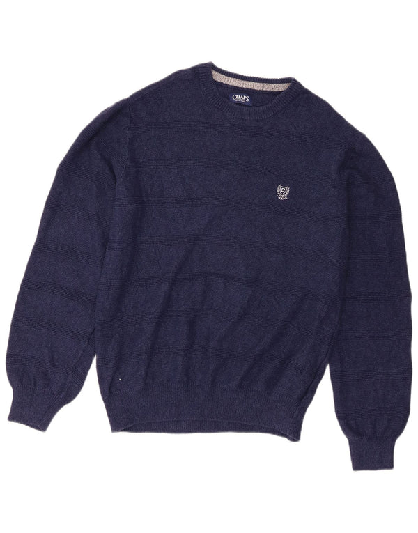 Ανδρικό πουλόβερ Chaps Boat Neck Jumper Medium Navy Blue ριγέ