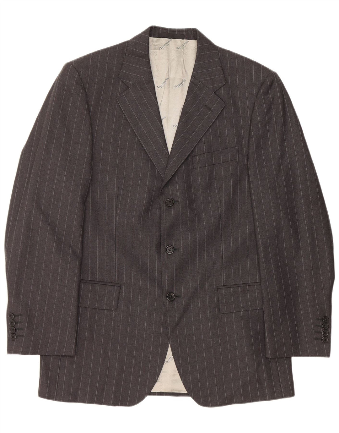 Aquascutum Ανδρικό σακάκι με 3 κουμπιά σακάκι UK 40 μεγάλο γκρι μαλλί