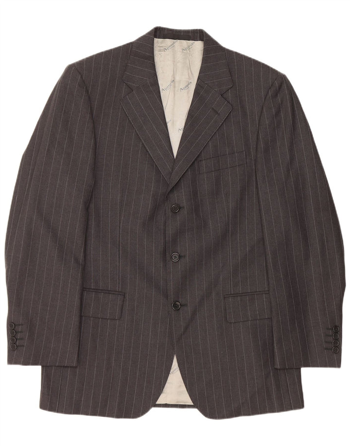 Aquascutum Ανδρικό σακάκι με 3 κουμπιά σακάκι UK 40 μεγάλο γκρι μαλλί