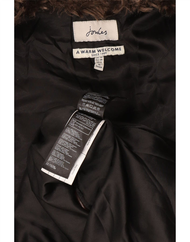 JOULES Γυναικείο παλτό με κουκούλα UK 10 Small Black Polyester