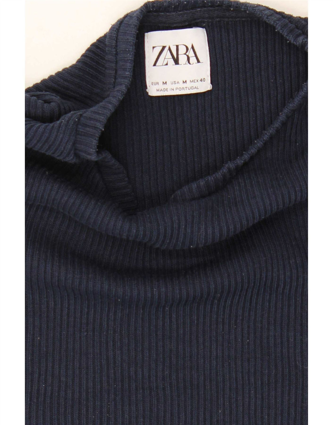 Ανδρικό T-Shirt Zara Top Medium Navy Blue