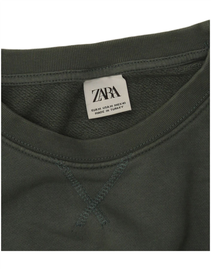 Ανδρικό φούτερ Zara Jumper Μεσαίο πράσινο