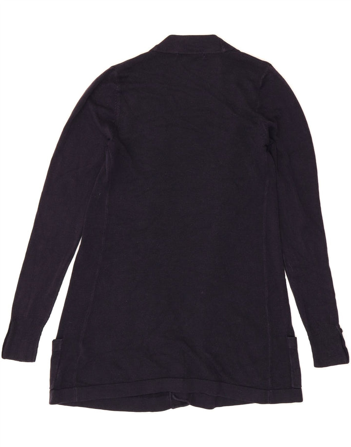 MARKS & SPENCER Womens Open Cardigan Sweater UK 8 Small Navy Blue Acrylic Vintage Marks & Spencer and Second-Hand Marks & Spencer from Messina Hembry 