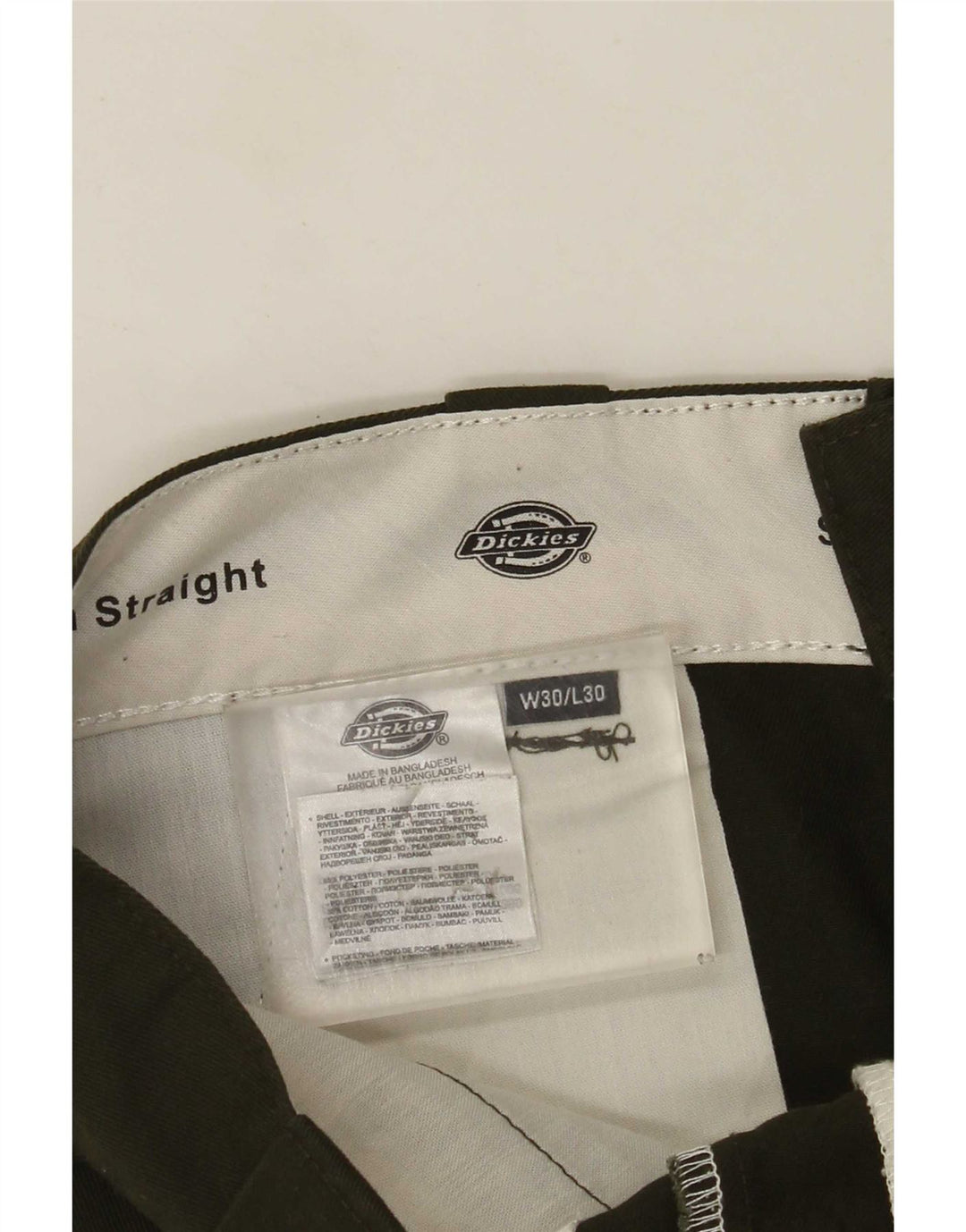 Ανδρικό ίσιο παντελόνι Chino Dickies W30 L30 Green Polyester