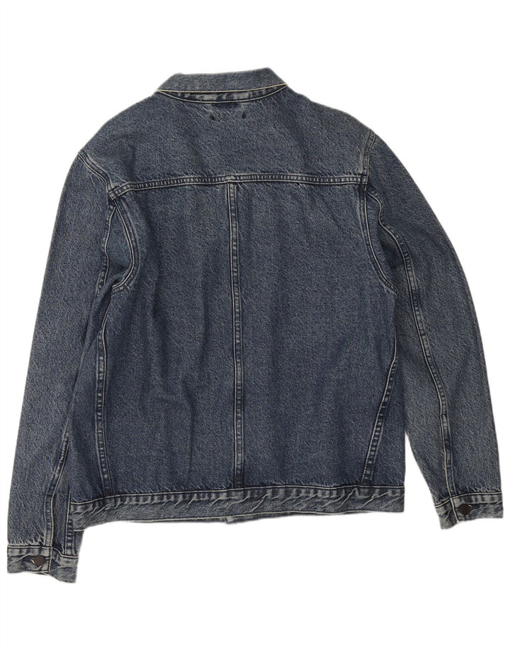 Ανδρικό τζιν μπουφάν Levi's UK 40 Large Navy Blue Cotton