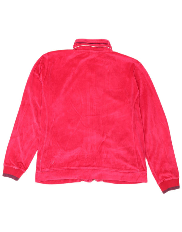 Champion γυναικεία βελούδινη αθλητική φόρμα Top Jacket UK 14 Large Pink Sports