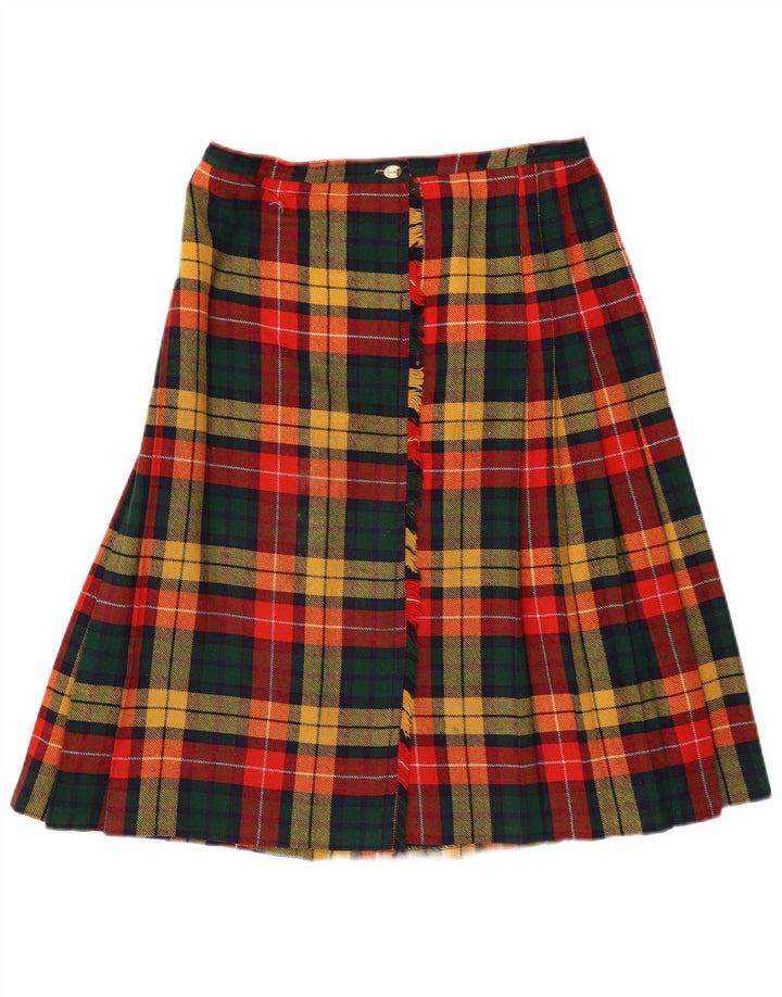 Vintage γυναικεία γεωμετρική φούστα IT 44 μεσαία W29 πολύχρωμη καρό