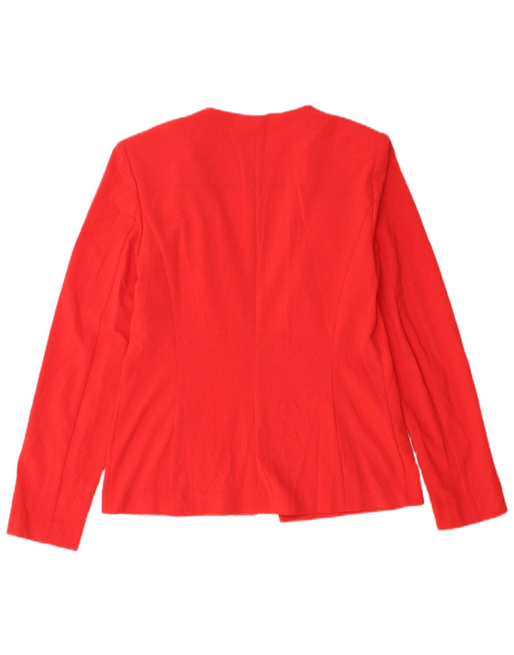 Marks & Spencer Γυναικείο Open Blazer Jacket UK 10 Small Red Polyester