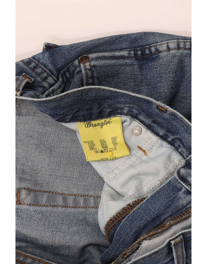 Ανδρικό τζιν Wrangler ίσιο W36 L34 Μπλε βαμβακερό