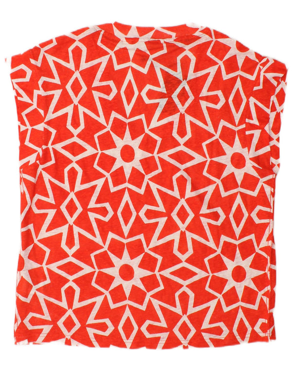 White Stuff Γυναικεία Μπλούζα Τοπ UK 12 Medium Red Geometric Len