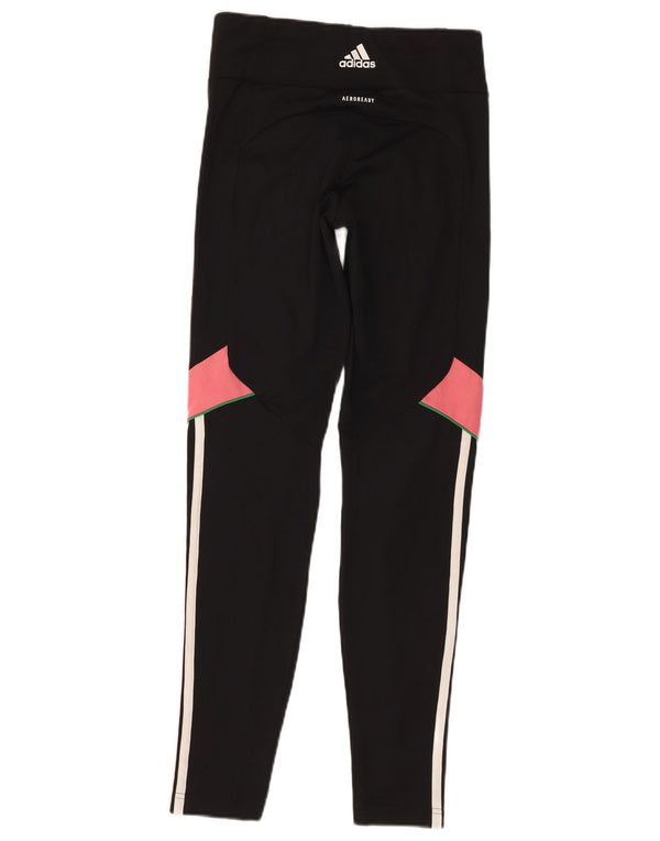 Adidas Girls Aeroready κολάν 14-15 ετών Μαύρο Colourblock Πολυεστέρας