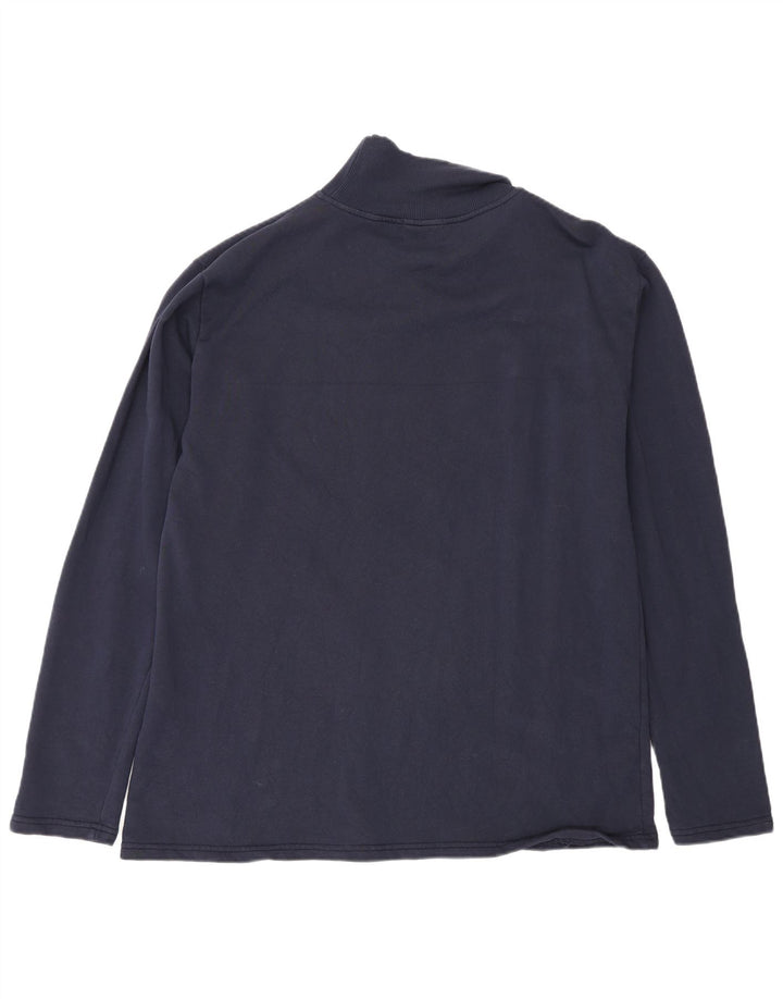 Ανδρικό γραφικό τοπ Converse Μακρυμάνικο XL Navy Blue Cotton