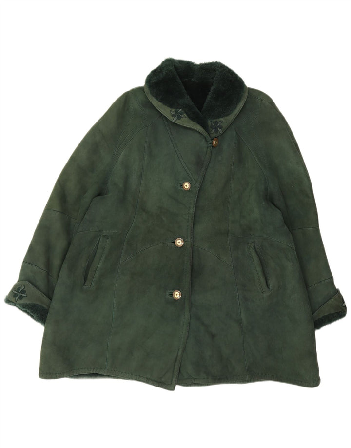 Shearling Γυναικείο Παλτό Oversized IT 44 Medium Green