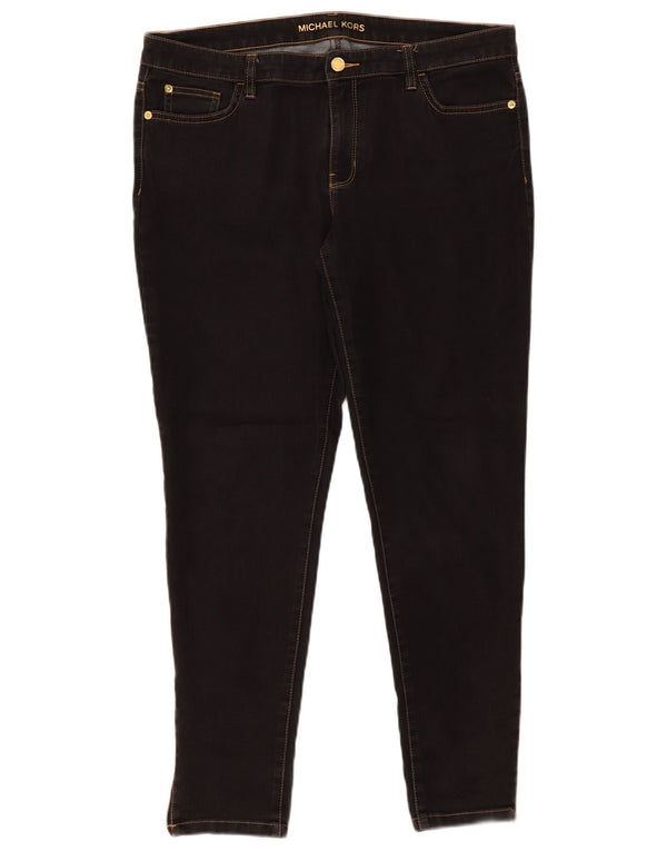Michael Kors Γυναικείο Jegging Jeans US 12 Large W31 L31 Μαύρο βαμβακερό