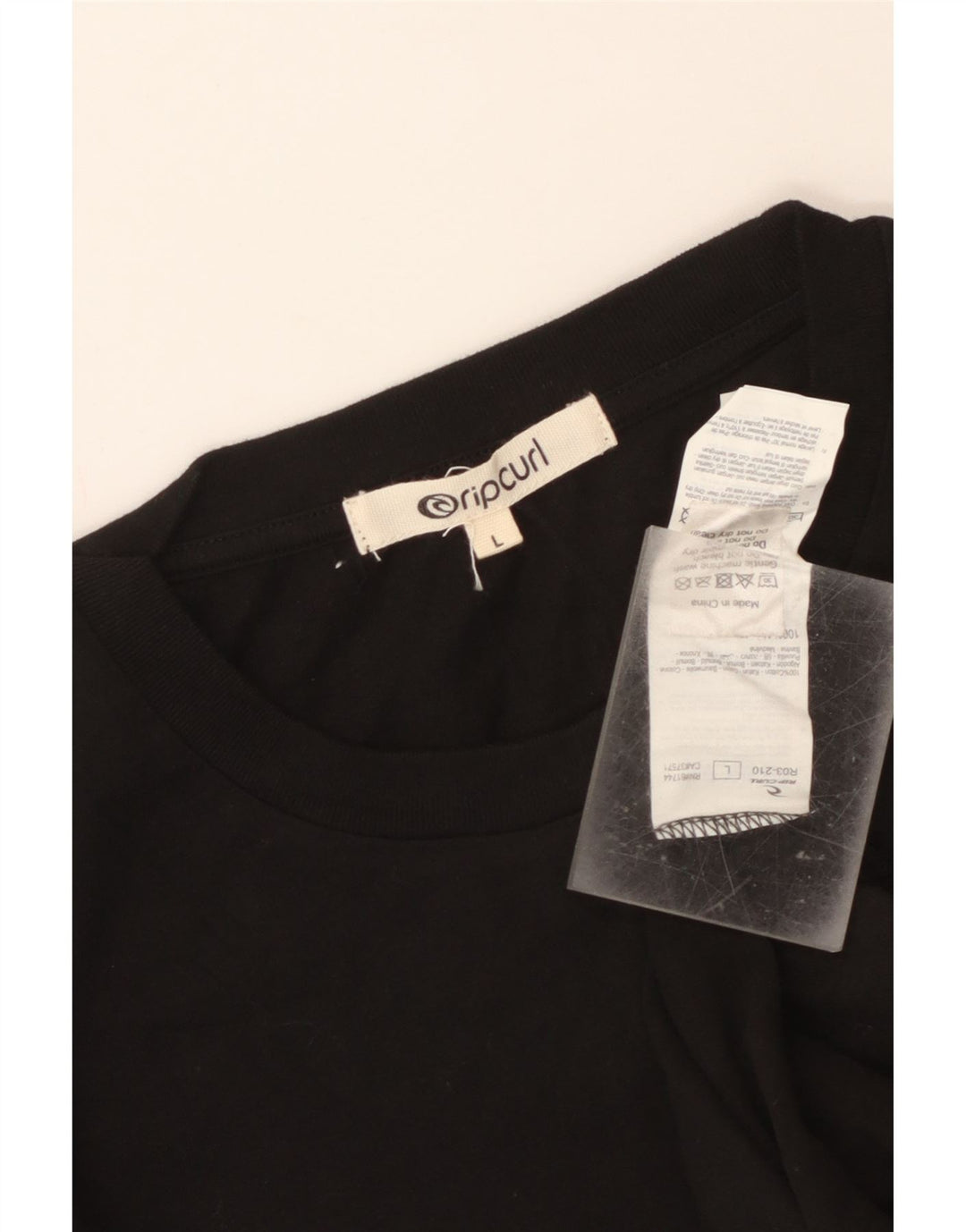 Ανδρικό γραφικό μπλουζάκι Rip Curl Top μεγάλο μαύρο βαμβακερό