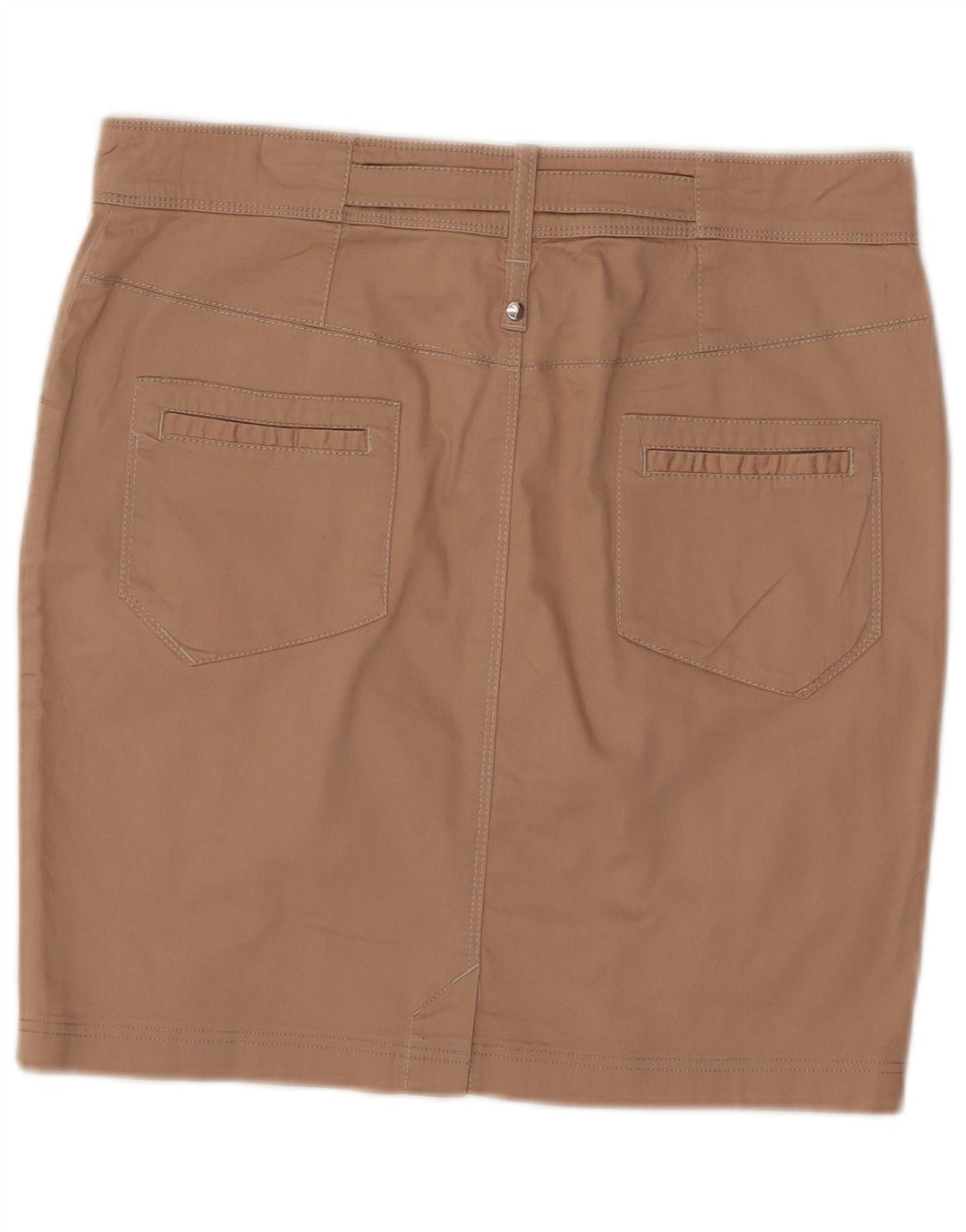 Trussardi Γυναικεία Pencil Φούστα IT 46 Μεγάλη W32 Μπεζ βαμβακερή