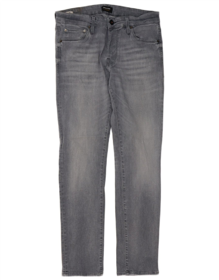 Jack & Jones Ανδρικό Slim Jeans W32 L30 Γκρι βαμβακερό