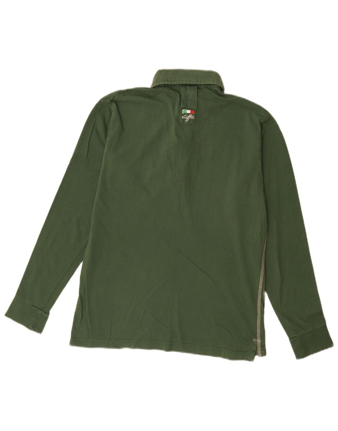 Ανδρικό μακρυμάνικο μπλουζάκι πόλο LOTTO με μικρό πράσινο χρώμα