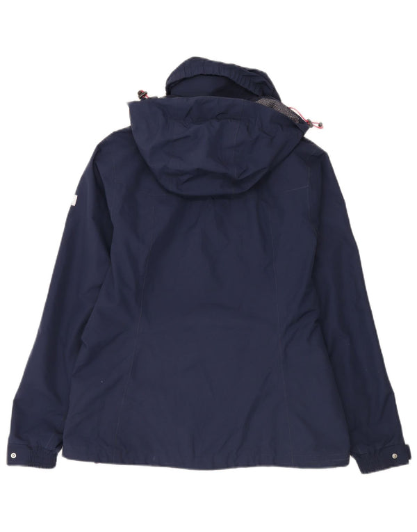 Helly Hansen Γυναικείο Μπουφάν με κουκούλα αντιανεμικό UK 14 Medium Navy Blue