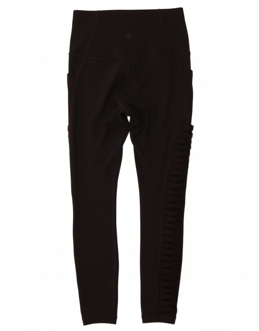 ATHLETA Womens Crop Leggings UK 4 XS Black Nylon