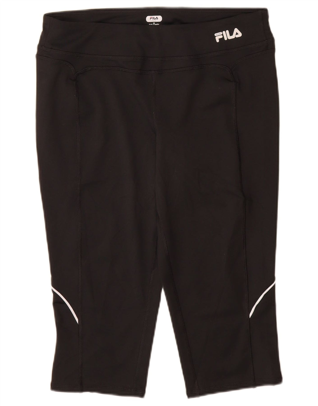 FILA Γυναικεία Κάπρι Κολάν UK 14 Μεσαίου Μαύρου Πολυεστέρα