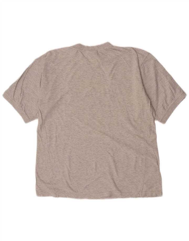 Ανδρικό γραφικό T-Shirt Reebok Top Βαμβακερό με μεσαίο γκρι χρώμα