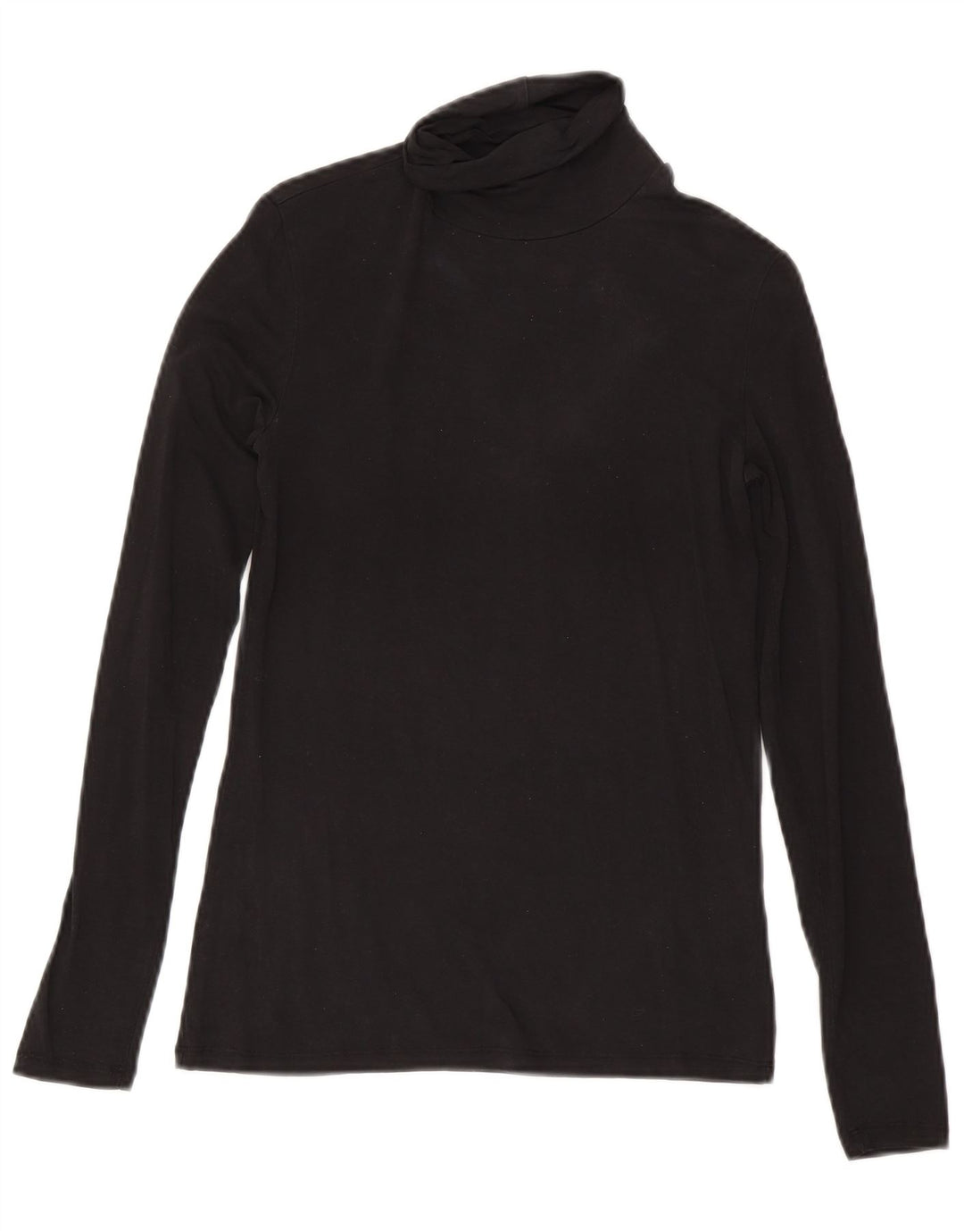 Massimo Dutti Γυναικείο μακρυμάνικο τοπ UK 8 Small μαύρο Lyocell