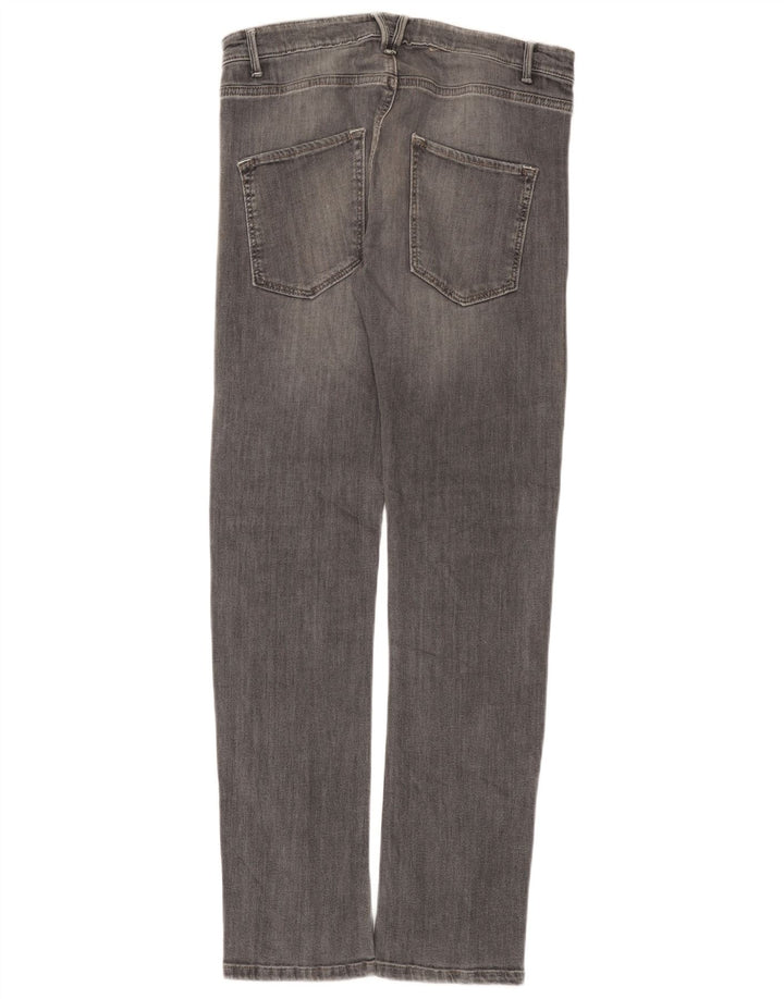 Benetton Γυναικείο Slim Jeans W31 L31 Γκρι βαμβακερό
