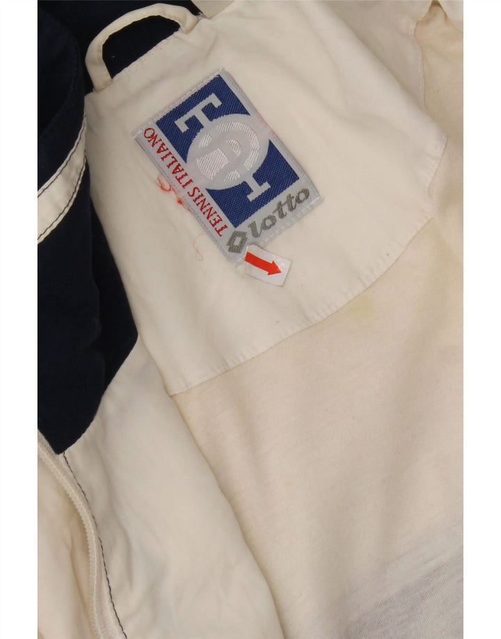 Ανδρική φόρμα LOTTO Top Jacket 2XL White Colourblock Polyester