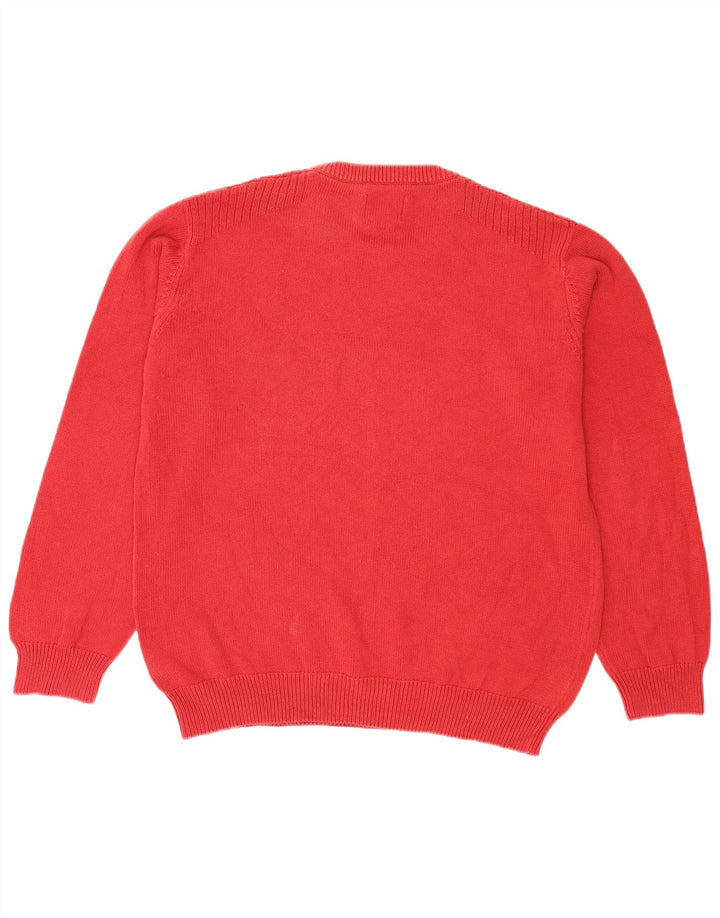 Ανδρικό πουλόβερ Wrangler Crew Neck Jumper XL Κόκκινο βαμβακερό