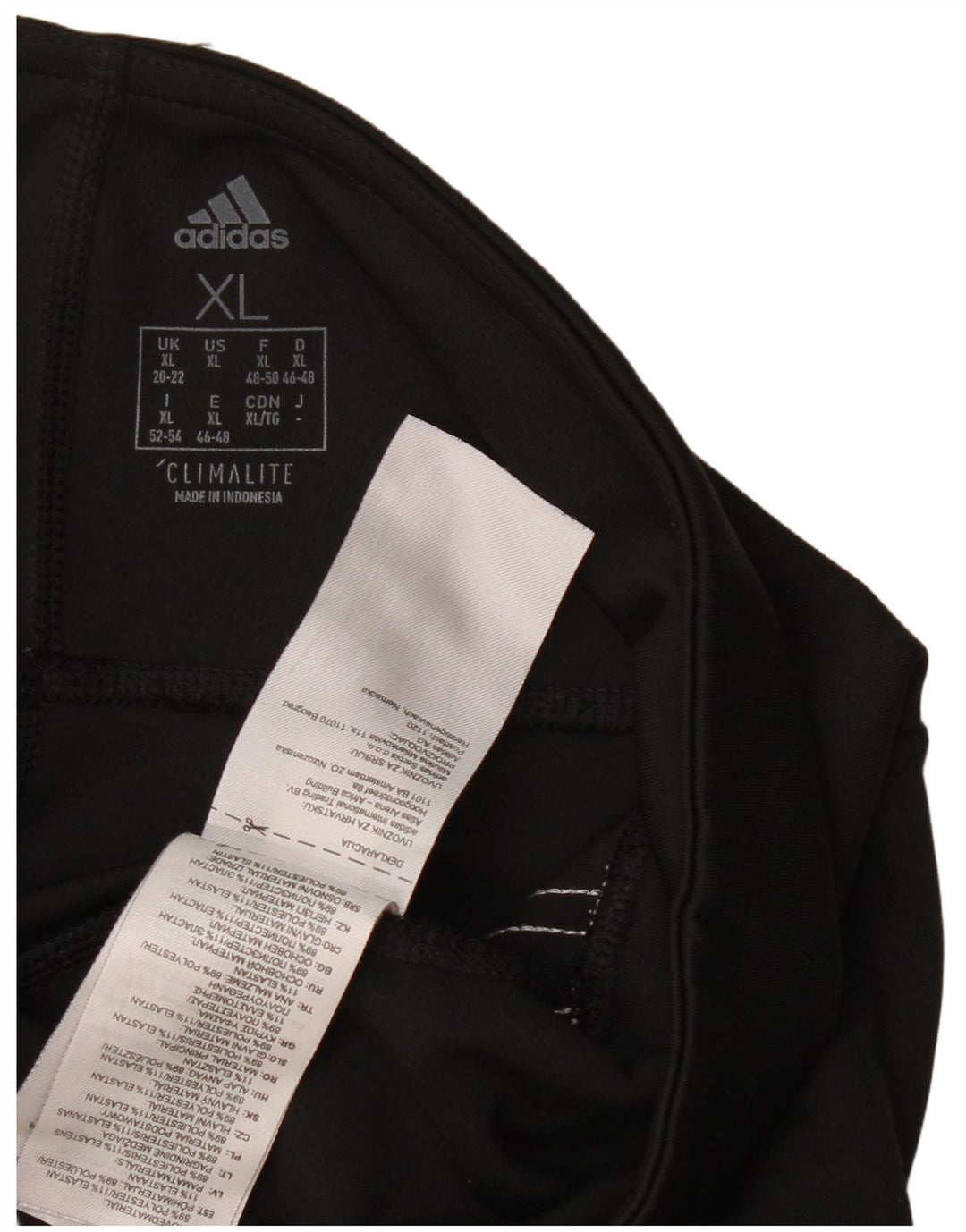 Γυναικείο κολάν ADIDAS Climalite UK 20/22 XL Μαύρο Πολυεστέρας