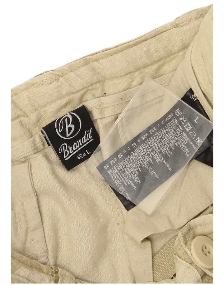 Brandit Ανδρικό Σορτς Cargo Μεγάλο W36 Χακί Καμουφλάζ Βαμβακερό