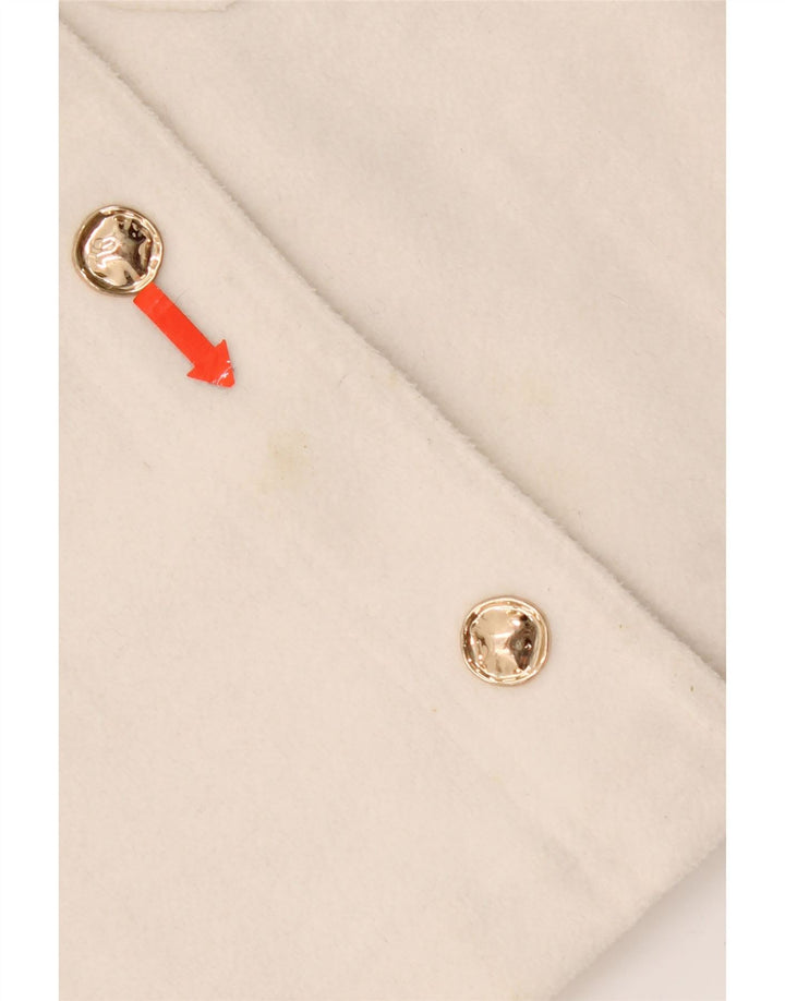 Zara Γυναικείο σακάκι blazer 4 κουμπιών UK 10 Small White Polyester