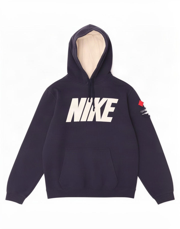 Ανδρικά γραφικά κουκούλα Nike, μεσαίο ναυτικό μπλε