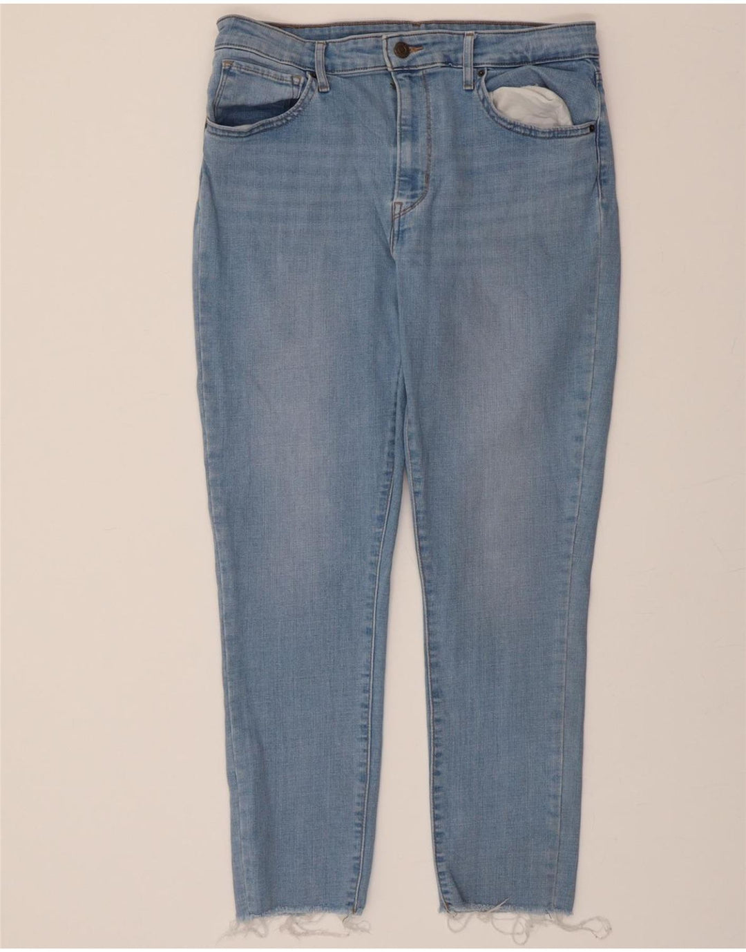 LEVI'S Womens Crop Slim Jeans W33 L26 Blue Cotton Vintage Levi's and Second-Hand Levi's from Messina Hembry 