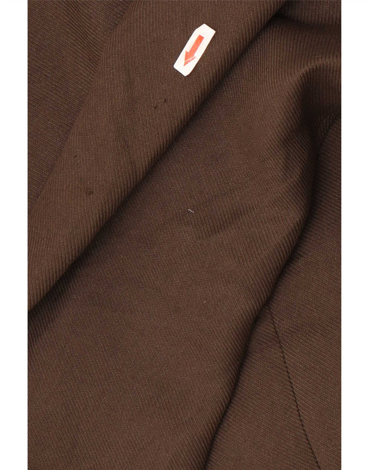 Zara Γυναικείο Oversized Πανωφόρι UK 14 Medium Brown Πολυεστέρας