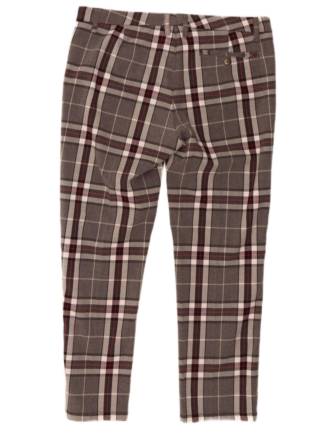 MARLBORO CLASSICS Γυναικείο ίσιο casual παντελόνι W34 L27 Grey Check