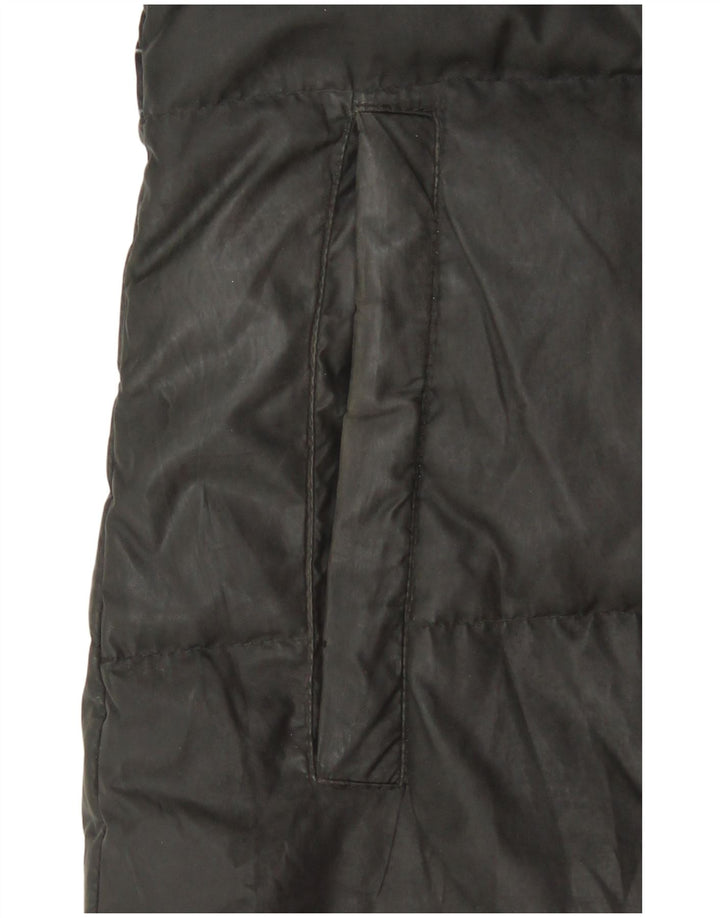 Γυναικείο μπουφάν με κουκούλα Adidas UK 8/10 Μικρό μαύρο πολυεστέρα