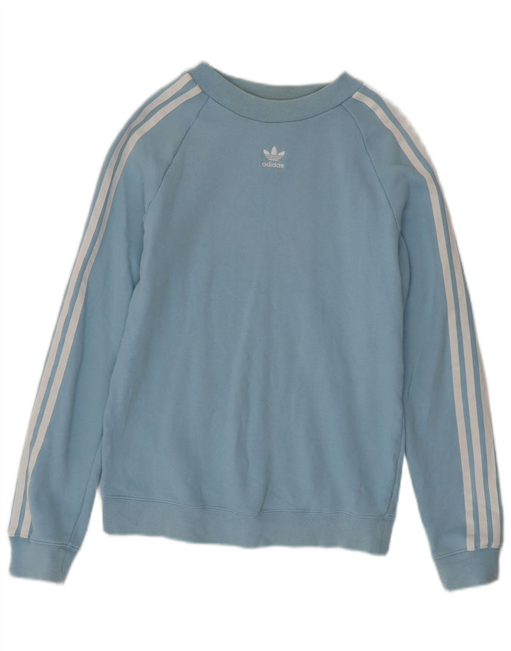 Γυναικεία φούτερ Adidas Jumper UK 10 Small Blue Cotton