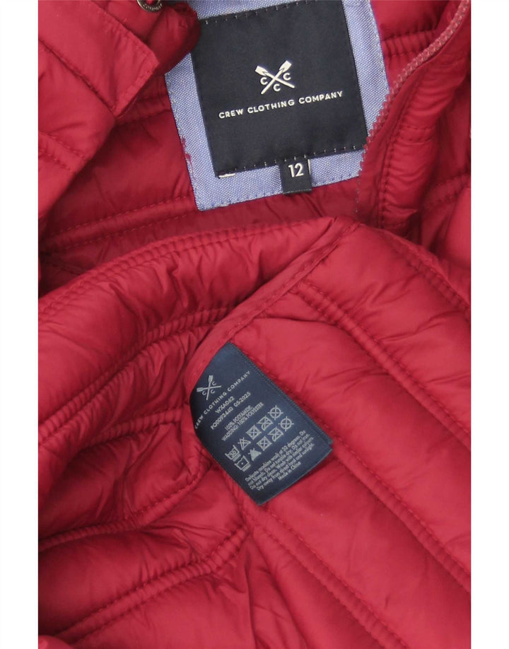 Crew Clothing Γυναικείο μπουφάν με κουκούλα UK 12 μεσαίο κόκκινο πολυαμίδιο