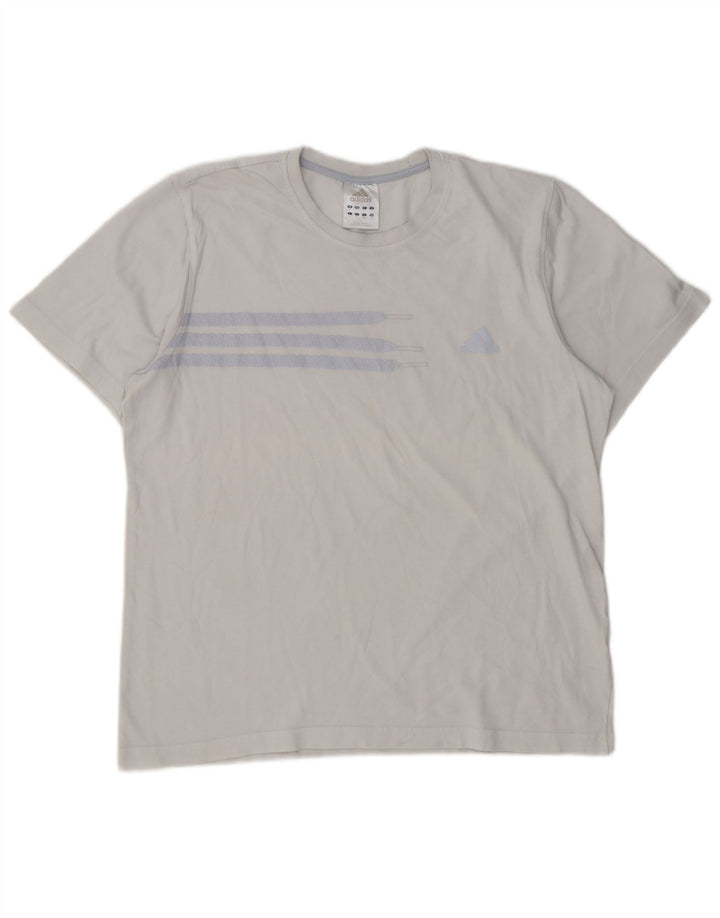 Ανδρικό T-Shirt Adidas Top μεγάλο μπλε βαμβακερό