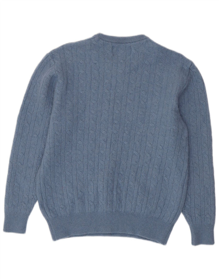 Γυναικείο πουλόβερ με λαιμόκοψη JACK WILLS Small Blue Wool