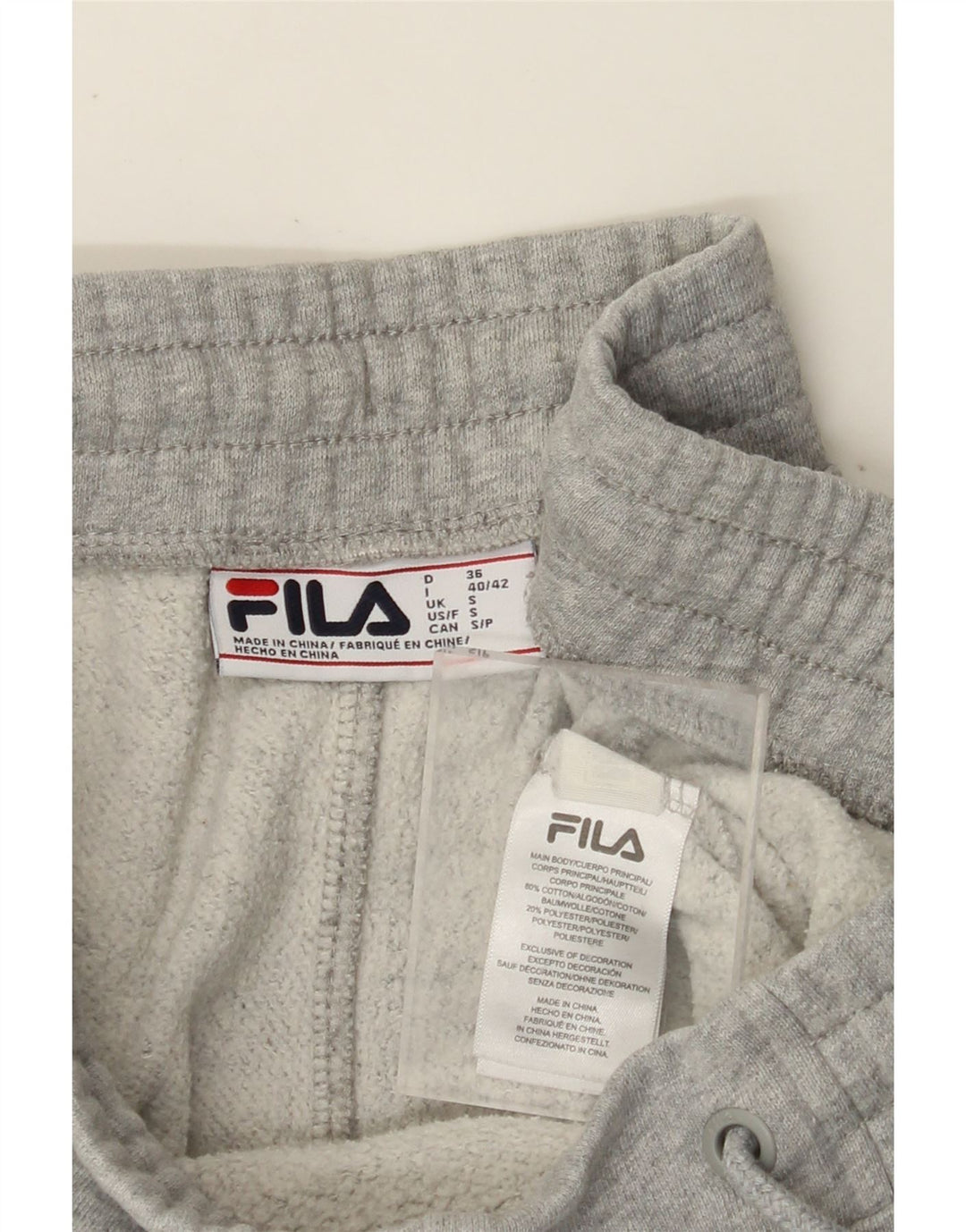 Γυναικεία φόρμα FILA Παντελόνι Joggers UK 10 Small Grey Cotton